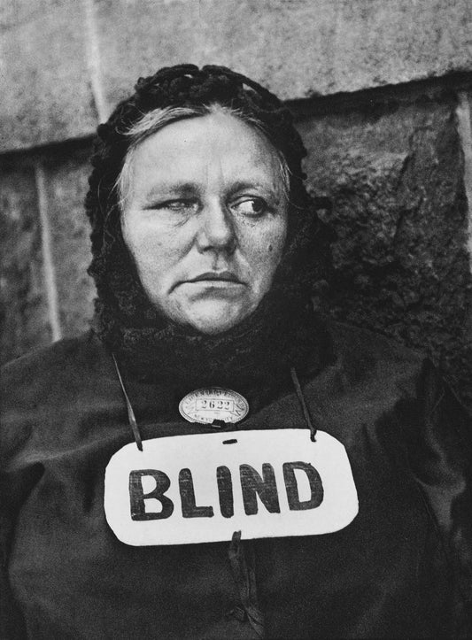 Blind Woman, 1916 - Wombat - The Photography and Art Box